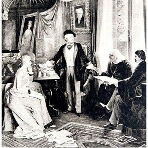 Composer Richard Wagner And Friends Photo Gravure Victorian 1894 Art DWS11